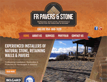 Tablet Screenshot of frpavers.com